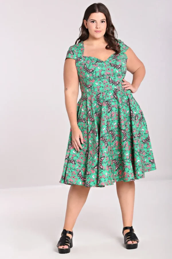 Hell Bunny Dresses | Dresses With Pockets>Madilynn 50's Dress Green