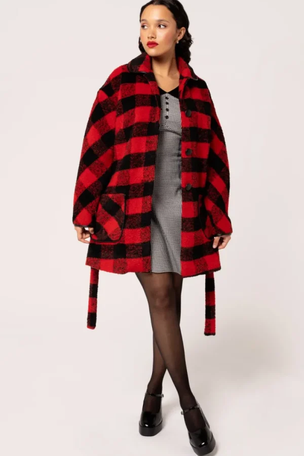 Hell Bunny Coats & Jackets | Coats & Jackets>Manhattan Coat Black/Red