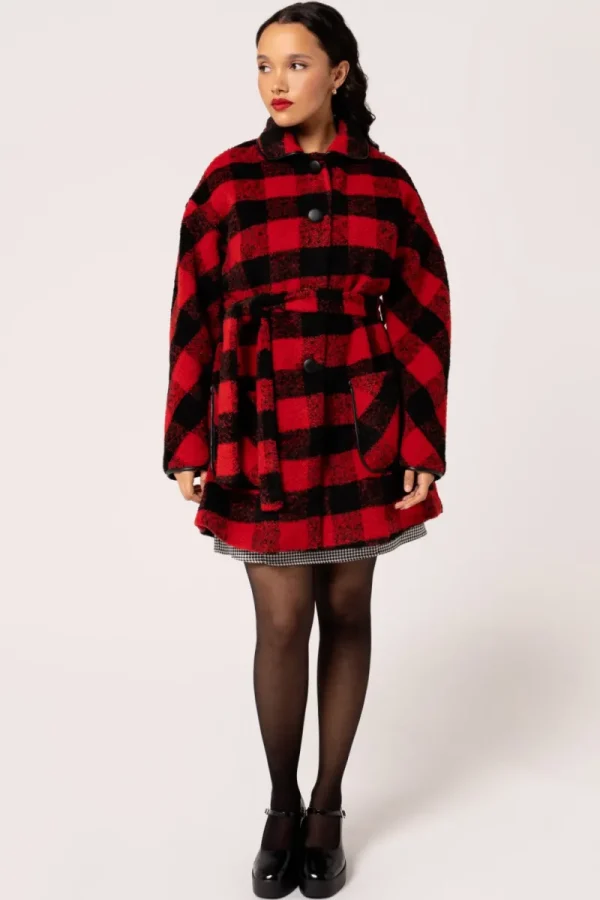 Hell Bunny Coats & Jackets | Coats & Jackets>Manhattan Coat Black/Red