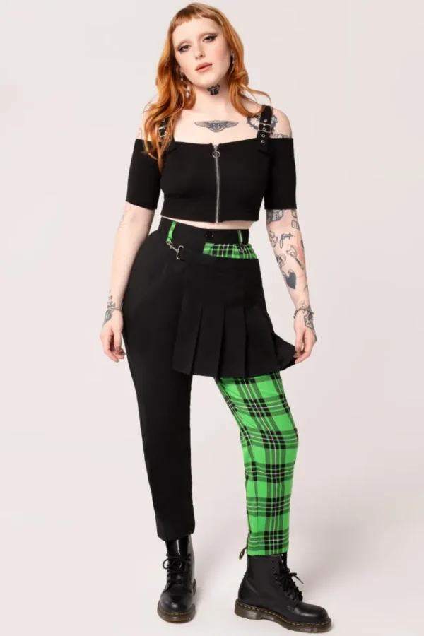 Hell Bunny Trousers & Shorts | Trousers & Shorts>Mason Tousers Green