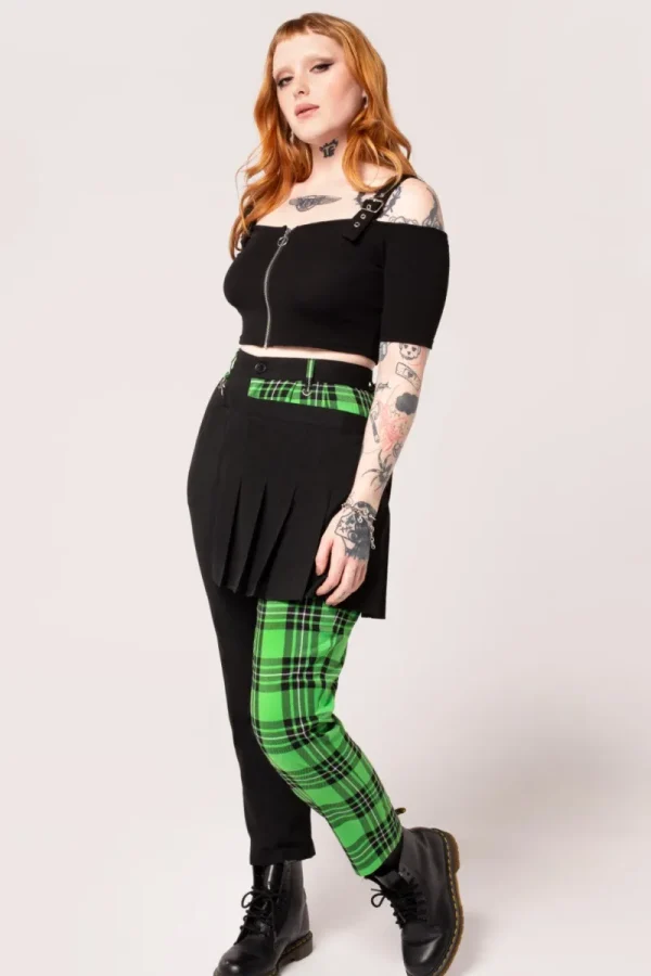 Hell Bunny Trousers & Shorts | Trousers & Shorts>Mason Tousers Green