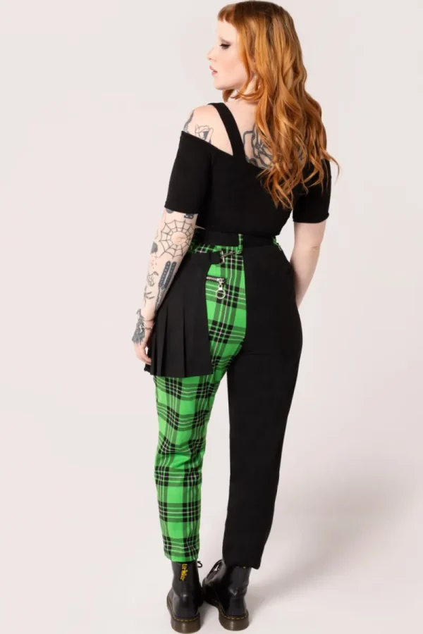 Hell Bunny Trousers & Shorts | Trousers & Shorts>Mason Tousers Green