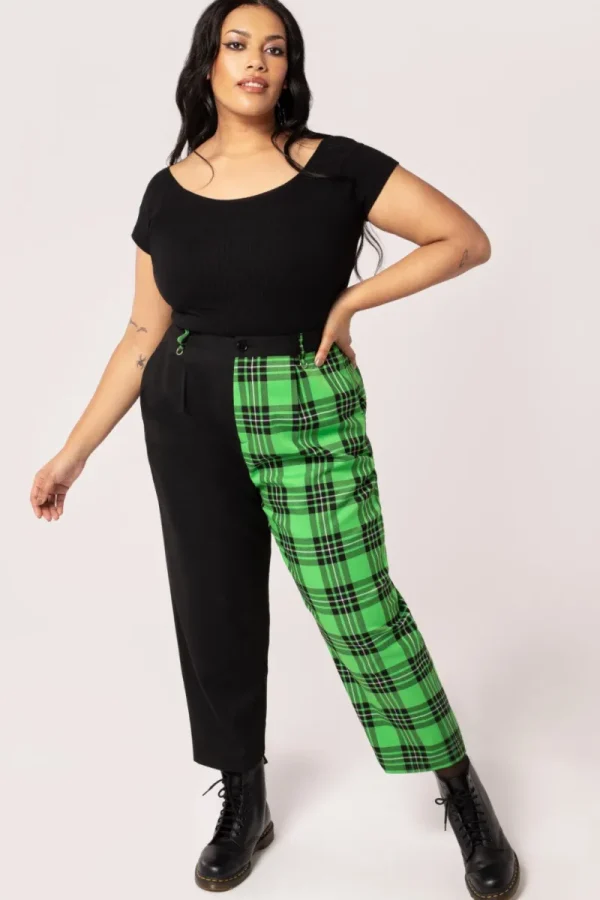 Hell Bunny Trousers & Shorts | Trousers & Shorts>Mason Tousers Green