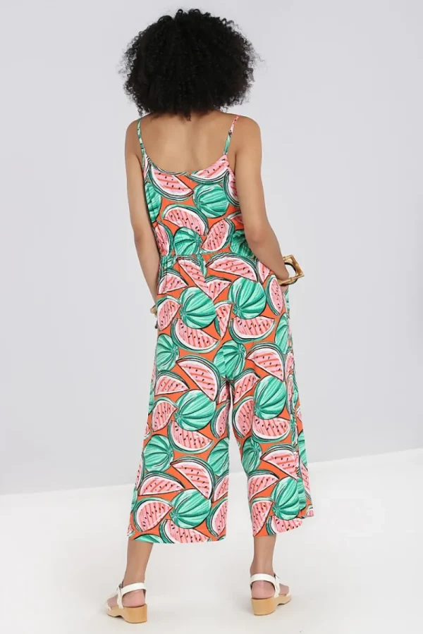 Hell Bunny Jumpsuits & Playsuits | Jumpsuits & Playsuits>Melonie Jumpsuit Orange