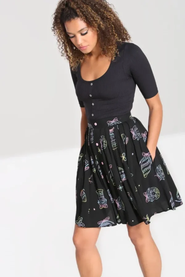 Hell Bunny Skirts | Skirts>Merry Mini Skirt Black