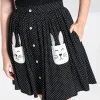 Hell Bunny Skirts>Miffy Mini Skirt Black