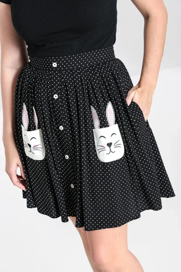 Hell Bunny Skirts>Miffy Mini Skirt Black