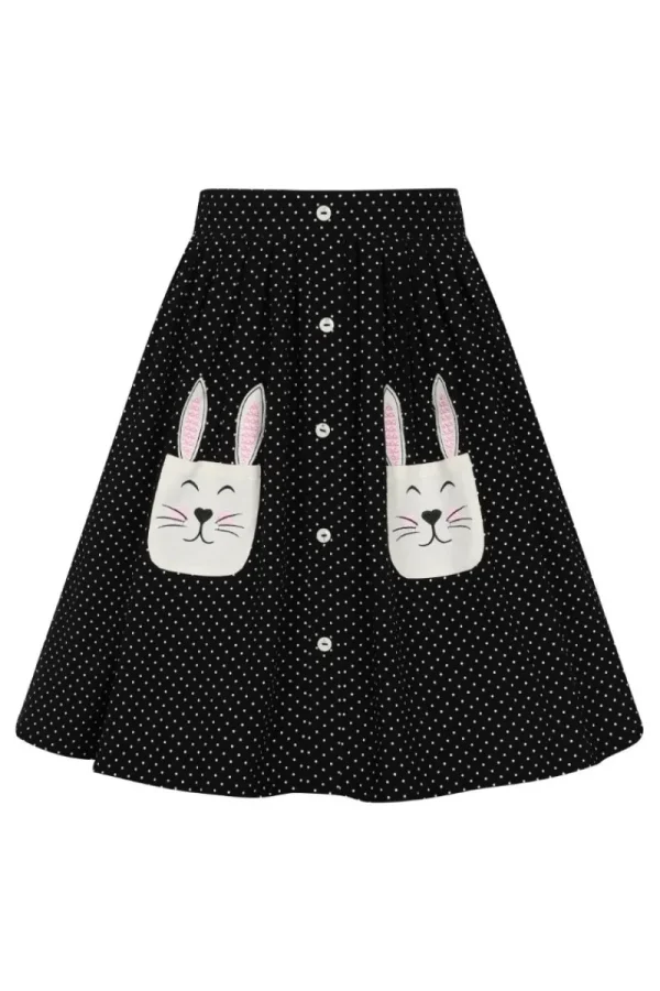 Hell Bunny Skirts>Miffy Mini Skirt Black