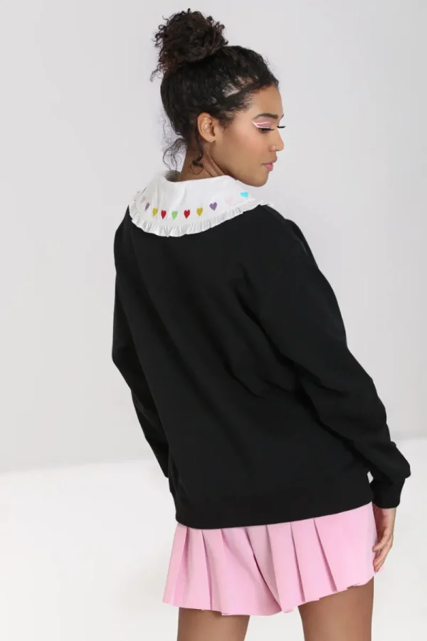 Hell Bunny Tops | Knitwear>Mimi Sweatshirt Black