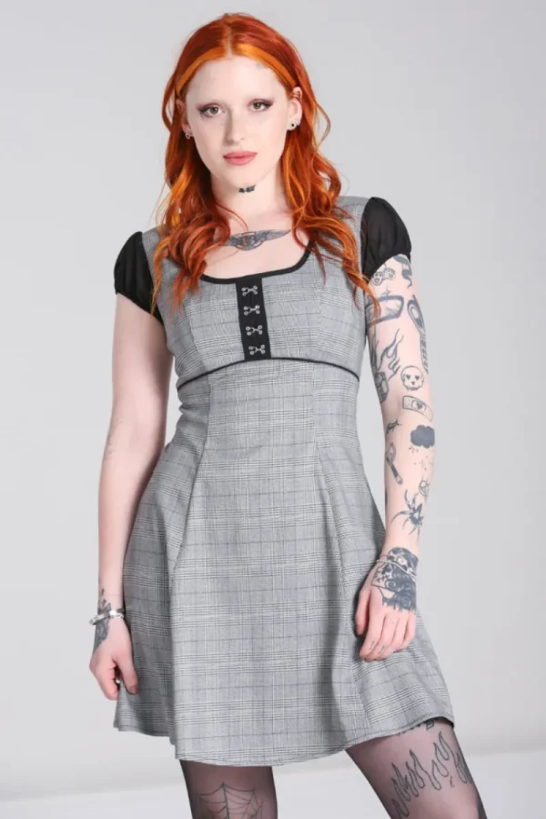 Hell Bunny Dresses | Dresses>Mina Mini Dress Grey