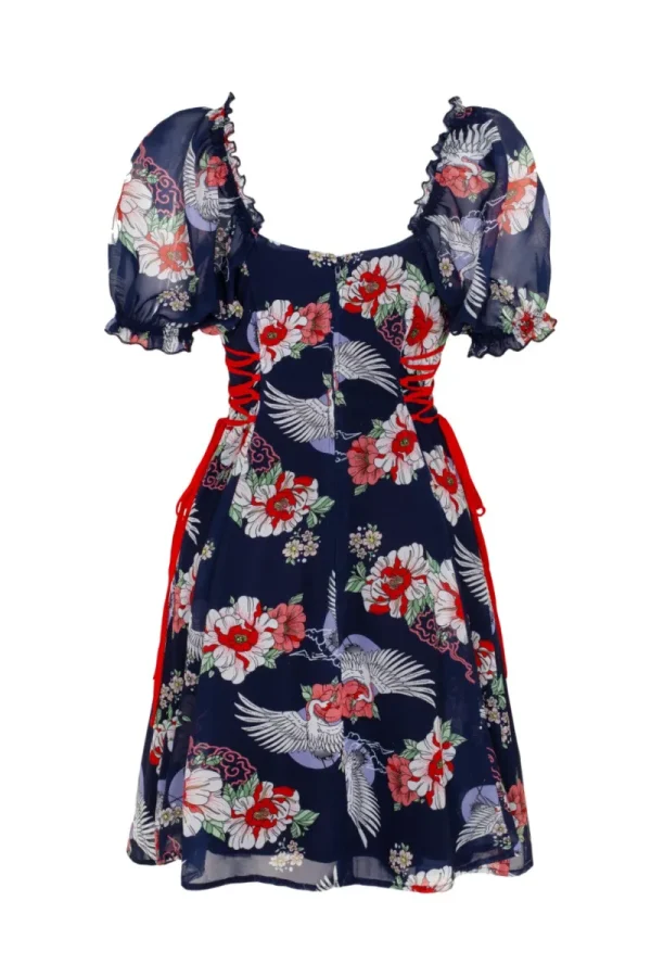 Hell Bunny Dresses>Misa Mini Dress Navy