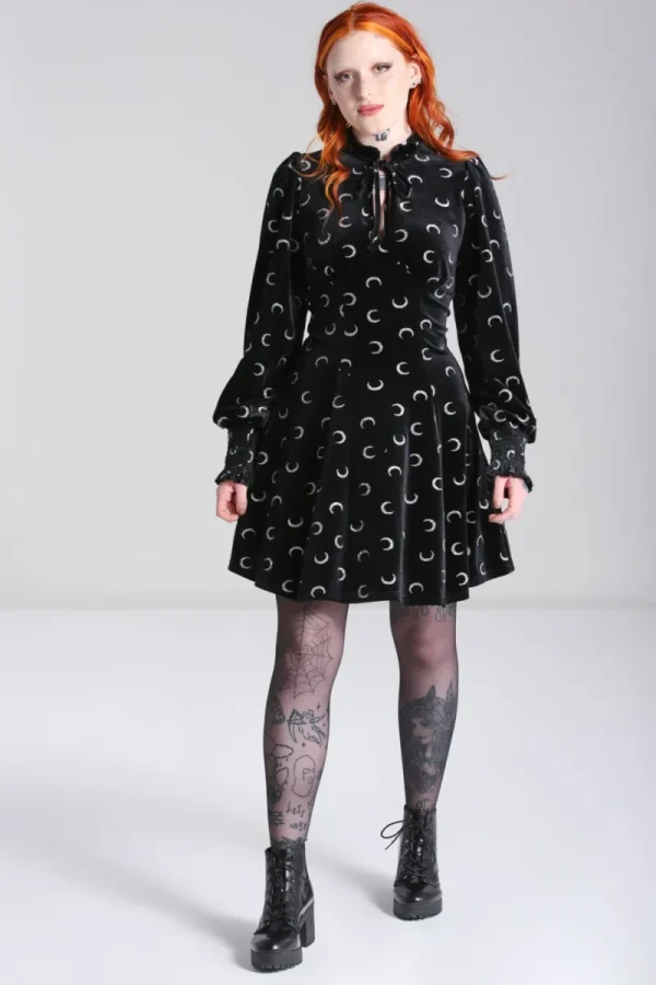 Hell Bunny Mini Dresses | Dresses>Misty Moon Dress Black