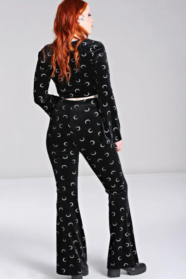 Hell Bunny Trousers & Shorts | Trousers & Shorts>Misty Moon Trousers Black