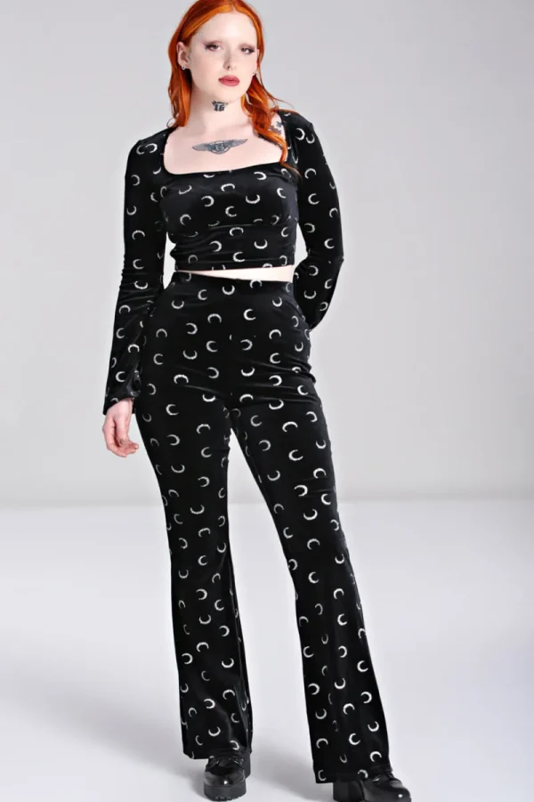 Hell Bunny Trousers & Shorts | Trousers & Shorts>Misty Moon Trousers Black