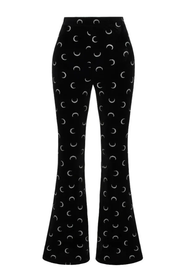 Hell Bunny Trousers & Shorts | Trousers & Shorts>Misty Moon Trousers Black