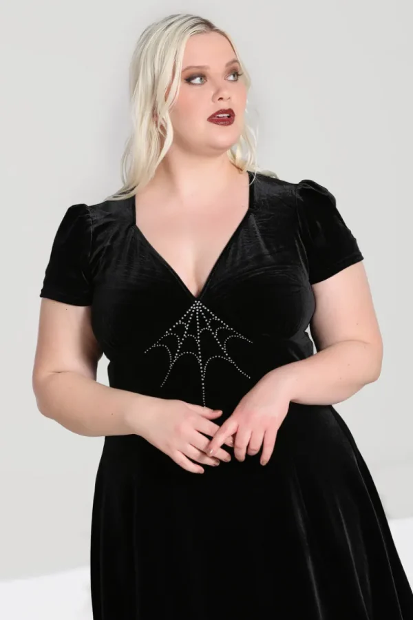 Hell Bunny Dresses | Knee Dresses>Morticia Dress Black