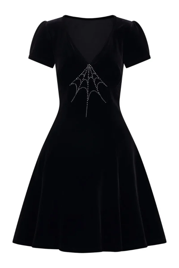 Hell Bunny Dresses | Knee Dresses>Morticia Dress Black