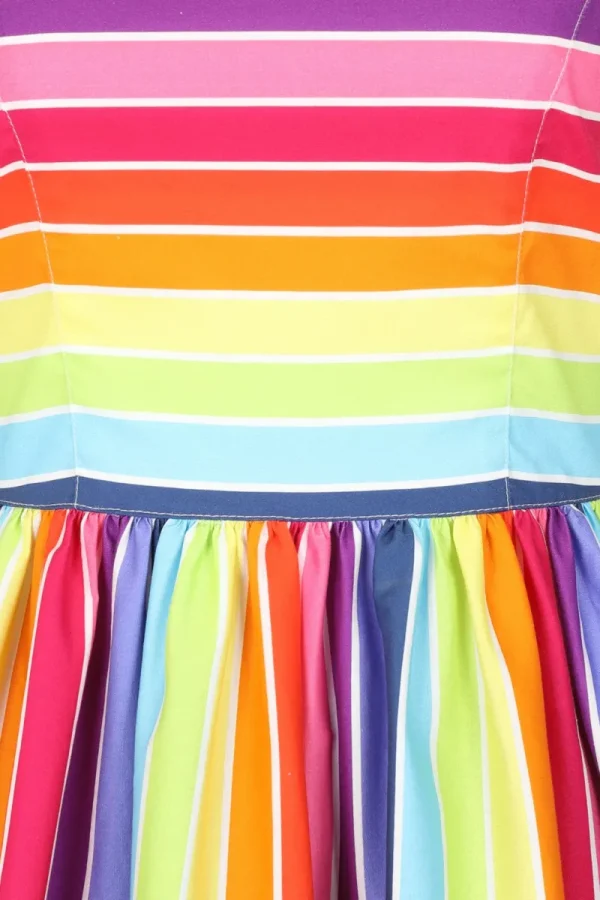 Hell Bunny Dresses>New Over The Rainbow Dress MultiColour