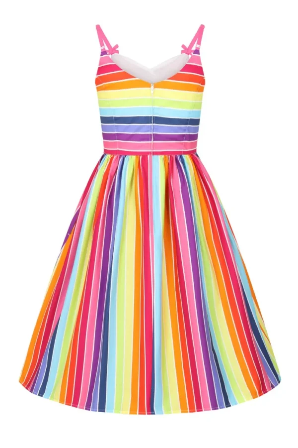 Hell Bunny Dresses>New Over The Rainbow Dress MultiColour