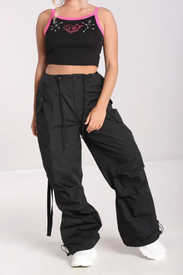 Hell Bunny Trousers & Shorts>Nickel Trousers Black