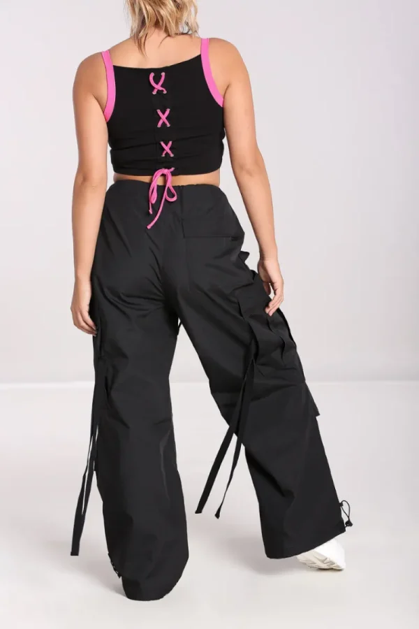 Hell Bunny Trousers & Shorts>Nickel Trousers Black