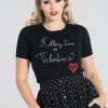 Hell Bunny Tops | Tops>Non - Valentine Top Black