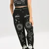 Hell Bunny Trousers & Shorts | Trousers & Shorts>Ouija Joggers Black