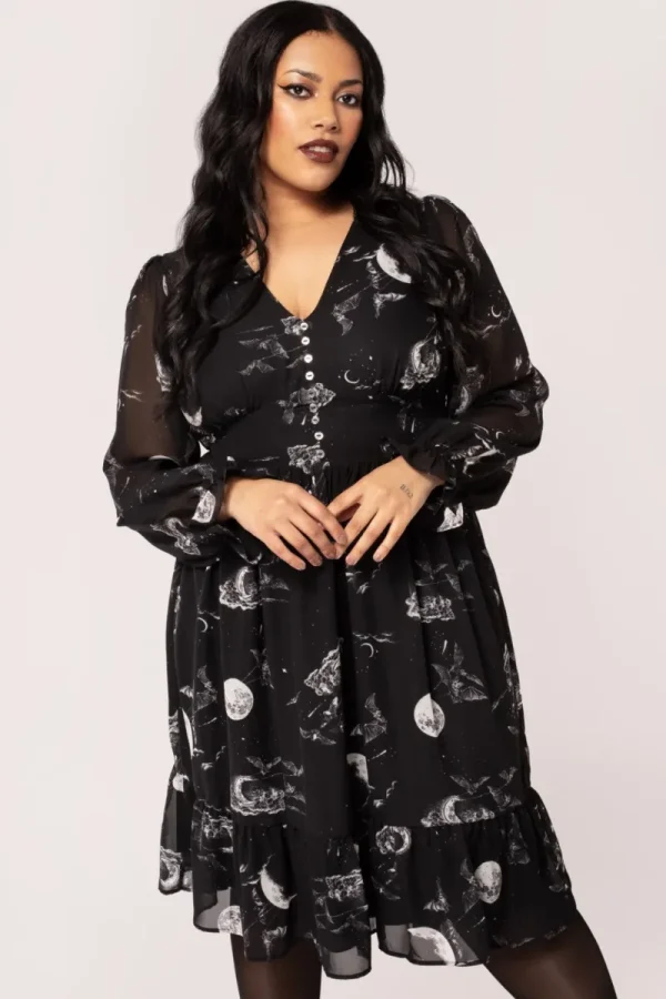 Hell Bunny Dresses | Midi Dresses>Over The Moon Dress Black