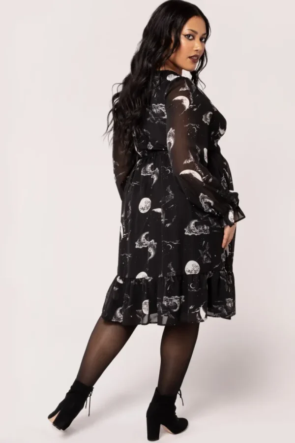 Hell Bunny Dresses | Midi Dresses>Over The Moon Dress Black