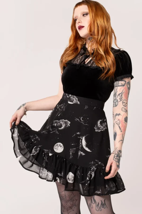 Hell Bunny Skirts | Skirts>Over The Moon Skirt Black