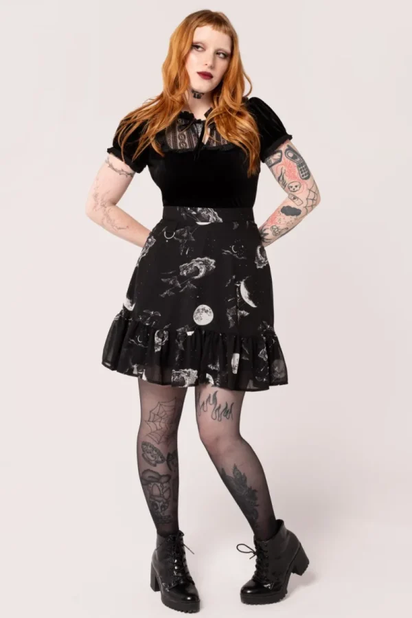 Hell Bunny Skirts | Skirts>Over The Moon Skirt Black