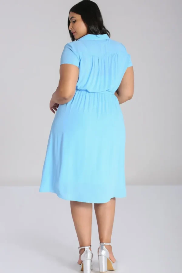 Hell Bunny Dresses>Pearl Dress Blue