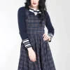 Hell Bunny Dresses | Dresses>Peebles Pinafore Dress Sale Navy