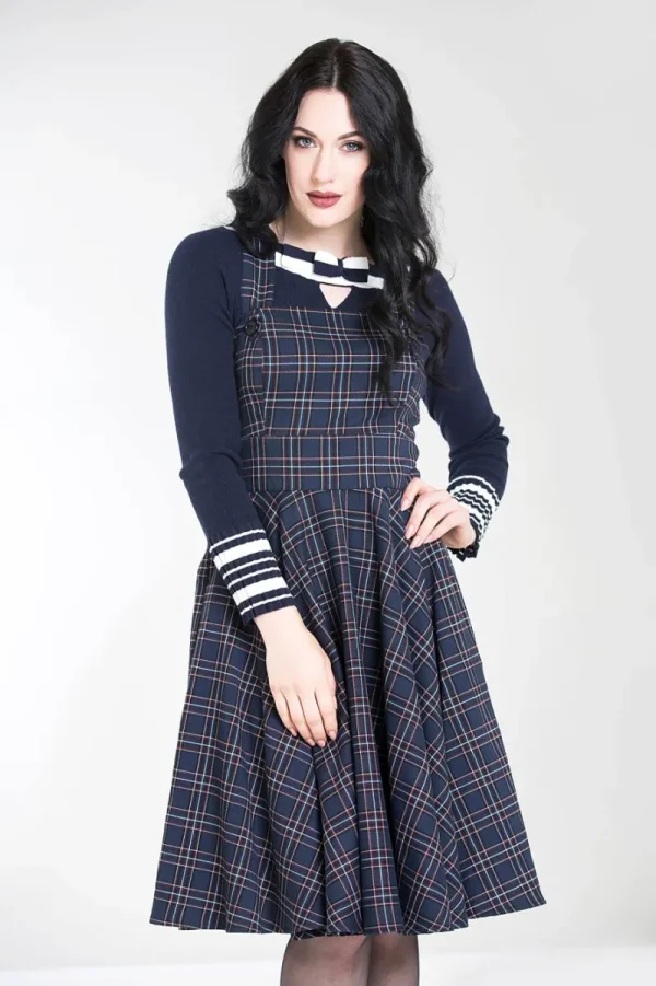 Hell Bunny Dresses | Dresses>Peebles Pinafore Dress Sale Navy