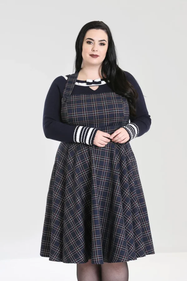 Hell Bunny Dresses | Dresses>Peebles Pinafore Dress Sale Navy