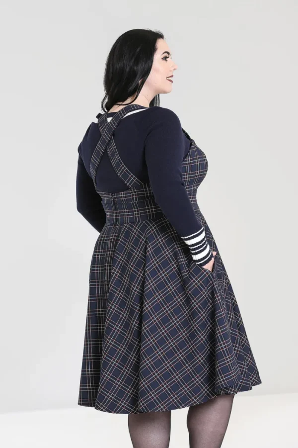 Hell Bunny Dresses | Dresses>Peebles Pinafore Dress Sale Navy