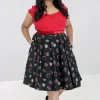 Hell Bunny Skirts | Skirts>Petals 50's Skirt Black