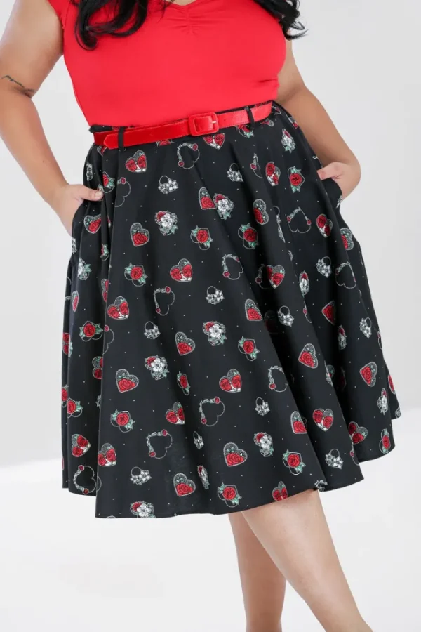 Hell Bunny Skirts | Skirts>Petals 50's Skirt Black