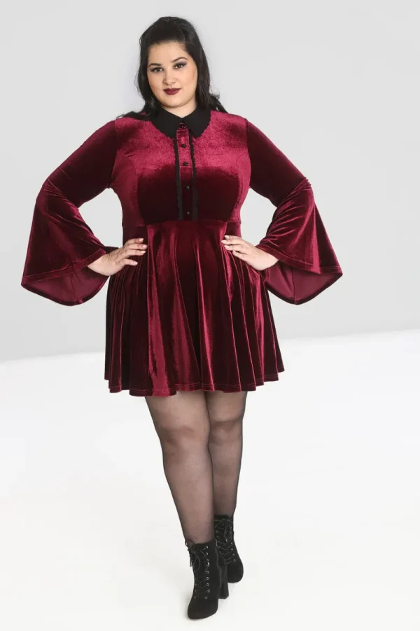 Hell Bunny Dresses | Mini Dresses>Prudence Dress Wine