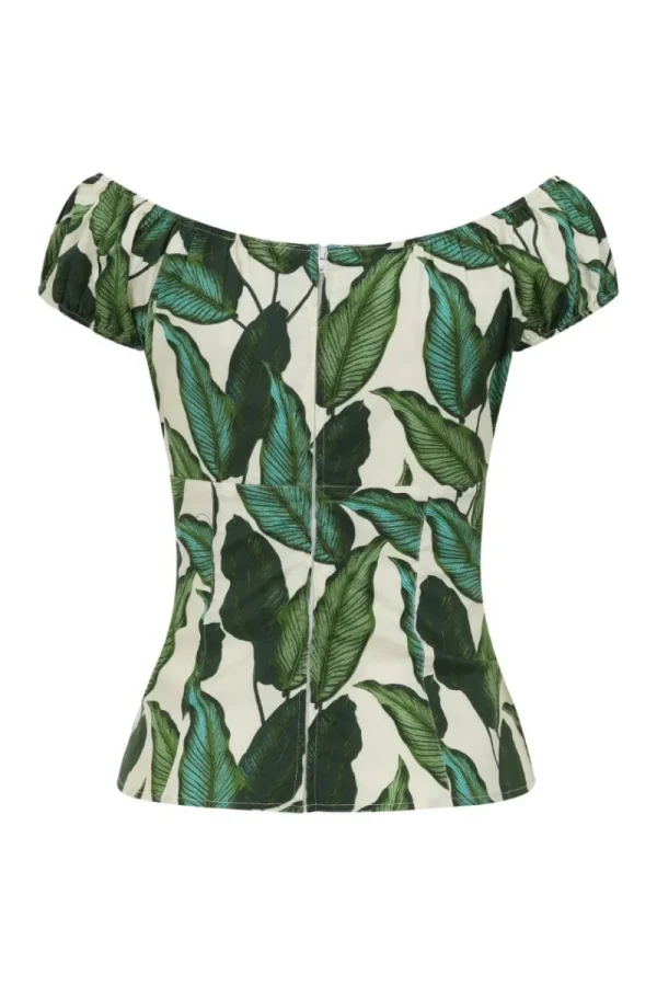 Hell Bunny Tops | Tops>Rainforest Top Ivory