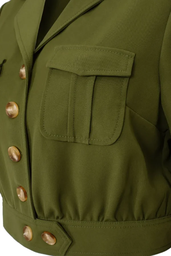 Hell Bunny Coats & Jackets | Coats & Jackets>Ravenwood Jacket Khaki