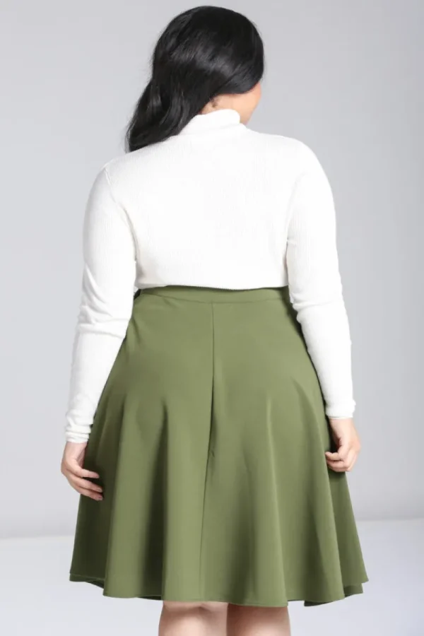 Hell Bunny Skirts | Skirts>Ravenwood Skirt Khaki