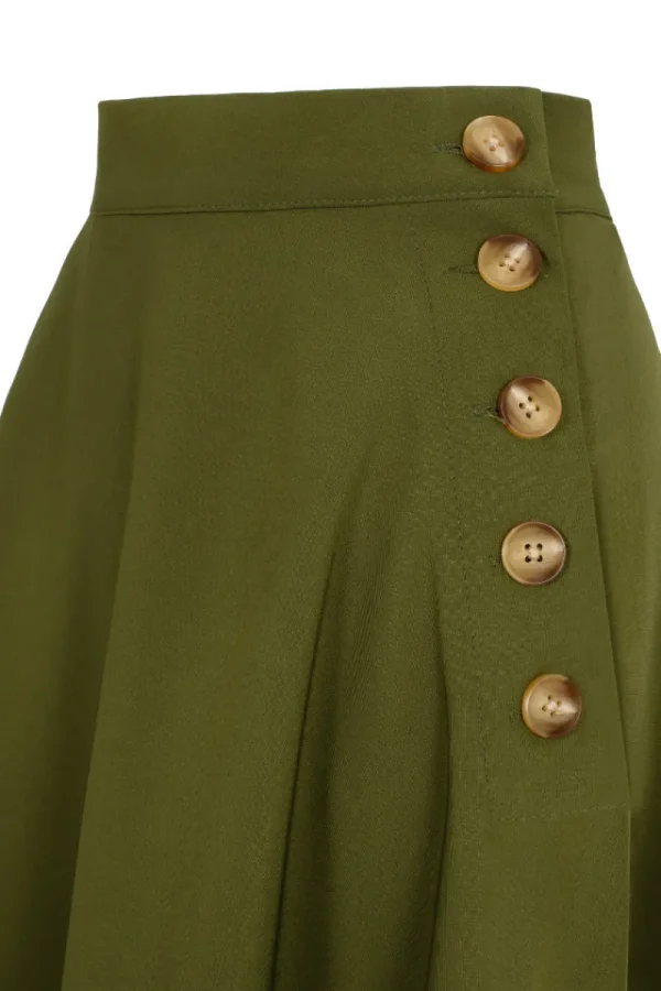 Hell Bunny Skirts | Skirts>Ravenwood Skirt Khaki