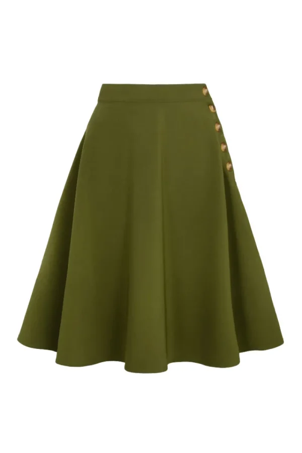 Hell Bunny Skirts | Skirts>Ravenwood Skirt Khaki