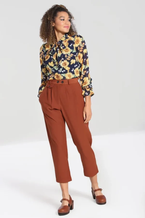 Hell Bunny Trousers & Shorts | Trousers & Shorts>Ravenwood trousers Brown