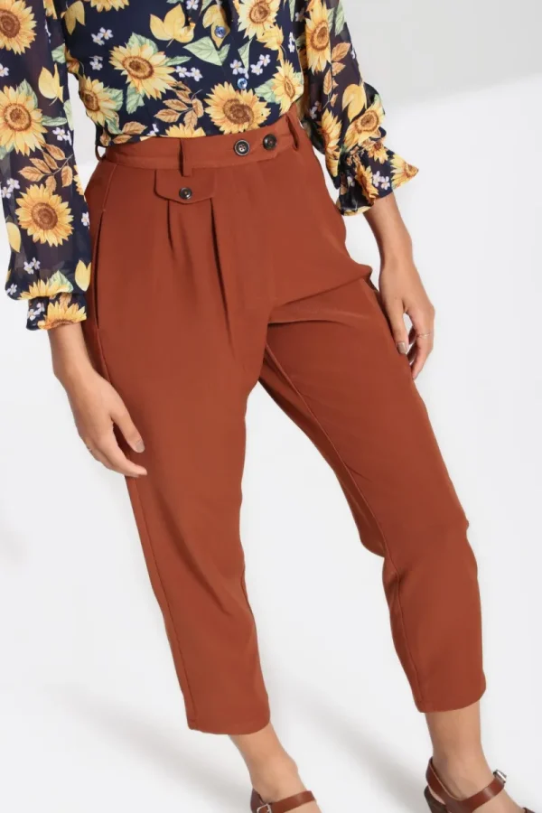 Hell Bunny Trousers & Shorts | Trousers & Shorts>Ravenwood trousers Brown