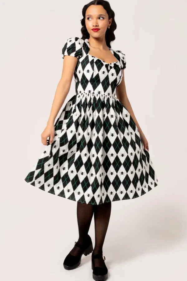 Hell Bunny Dresses | Midi Dresses>Regina Dress Black/White