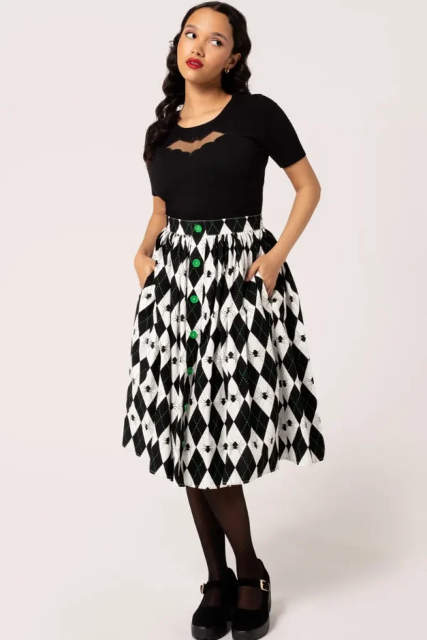 Hell Bunny Skirts | Skirts>Regina Skirt Black/White