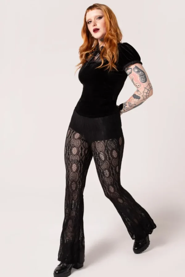 Hell Bunny Trousers & Shorts | Trousers & Shorts>Rhea Trousers Black