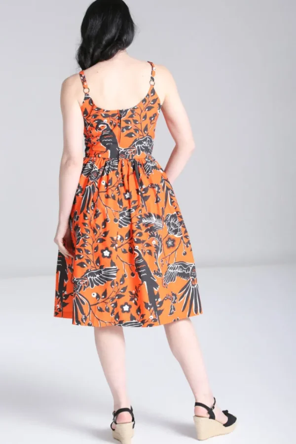 Hell Bunny Dresses | Dresses With Pockets>Rio Dress Orange